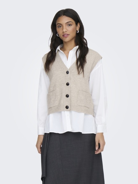 Jacqueline de Yong Cardigan fără mâneci SUPER gri