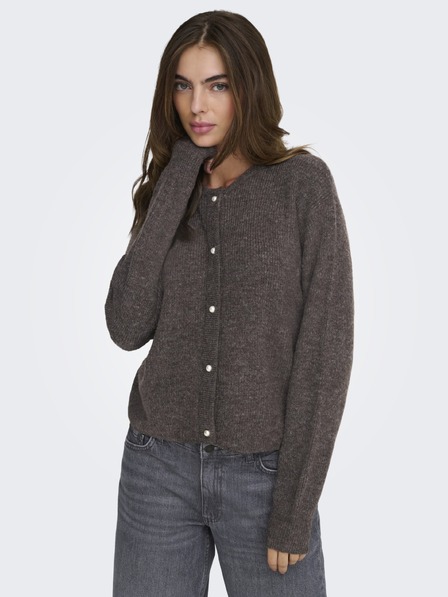 Jacqueline de Yong Cardigan cu nasturi LUMI maro