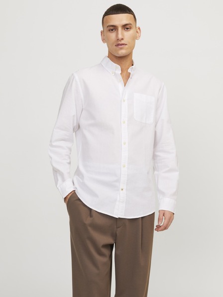 Jack & Jones Cămașă JJEoxford pentru bărbați albă