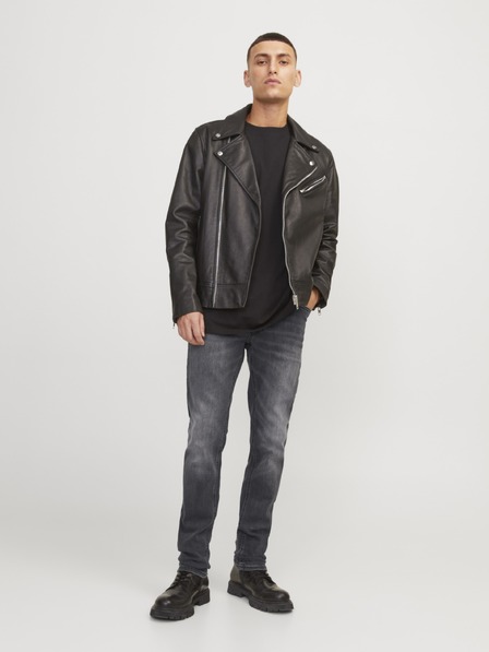 Jack & Jones JJIGLENN bărbați negru slim fit blugi