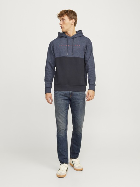 Jack & Jones JJICLARK bărbați albastru regular fit blugi