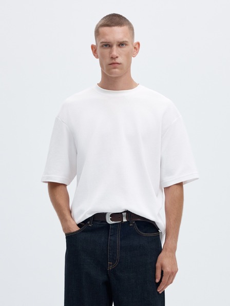 SELECTED Tricou simplu pentru bărbați alb