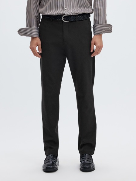 SELECTED Pantaloni slim pentru bărbați negri