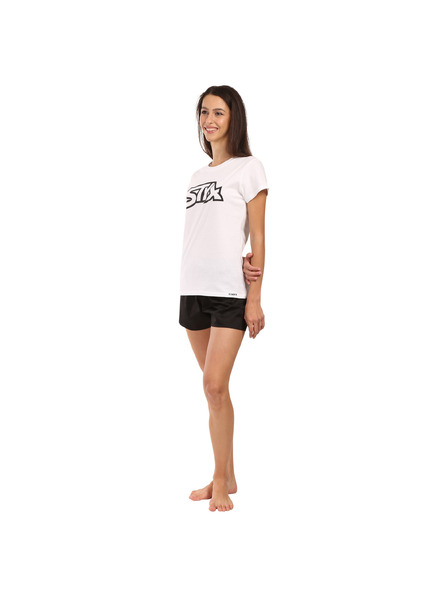Styx Pijama pentru femei Styx alb-negru