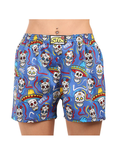 Styx Pantaloni de noapte pentru femei Styx cu cranii
