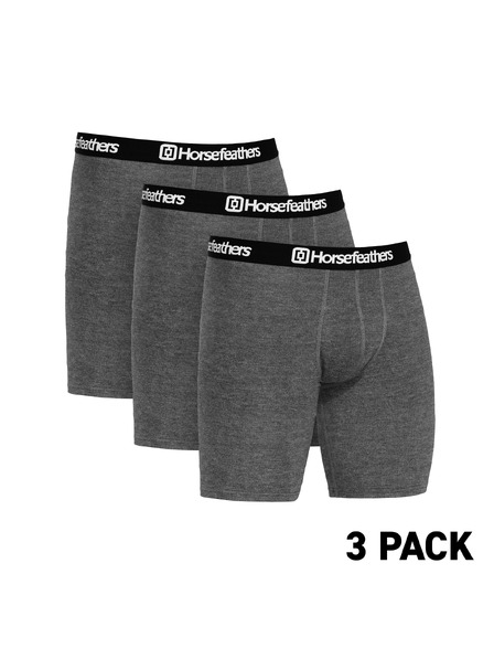 Horsefeathers Boxeri Dynasty Long 3Pack - heather anthracite