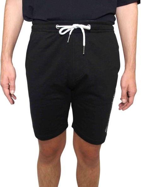 Meatfly Pantaloni scurți de trening bărbătesc Meatfly Cushy Black / White
