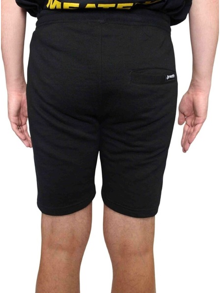 Meatfly Pantaloni scurți de trening bărbătesc Meatfly Cushy Black / White