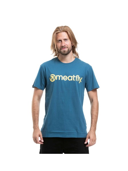 Meatfly Tricou bărbătesc Meatfly MF Logo Super Teal