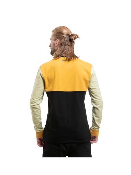 Meatfly Tricou bărbătesc cu mânecă lungă Meatfly Harvey Olive Light / Honey