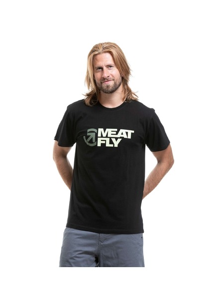 Meatfly Tricou bărbătesc Meatfly Revital Black / Green