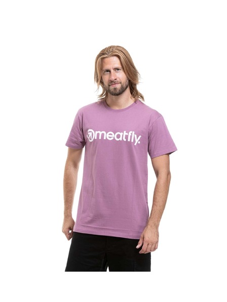 Meatfly Meatfly tricou bărbătesc MF Logo Dusty Orchid