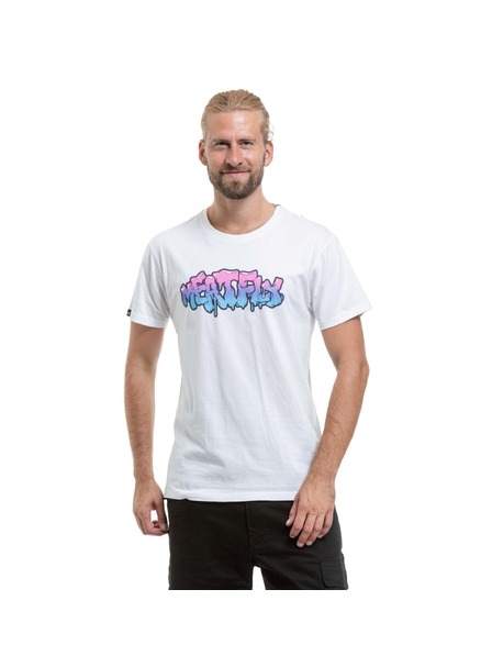 Meatfly Meatfly tricou bărbătesc Fitti White