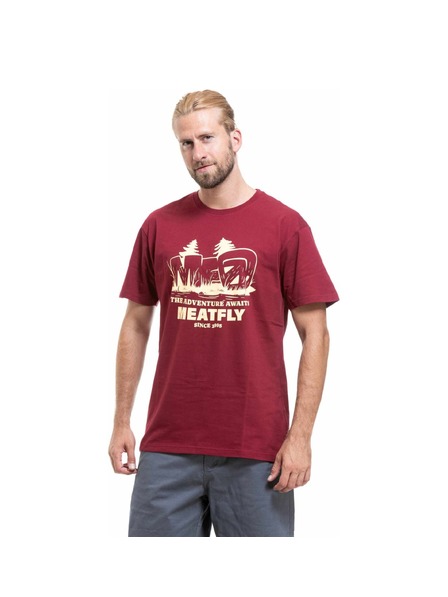 Meatfly Meatfly tricou bărbătesc Adventure Brown Red