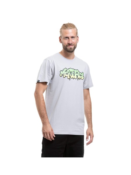 Meatfly Tricou bărbătesc Meatfly Fitti Quiet Gray