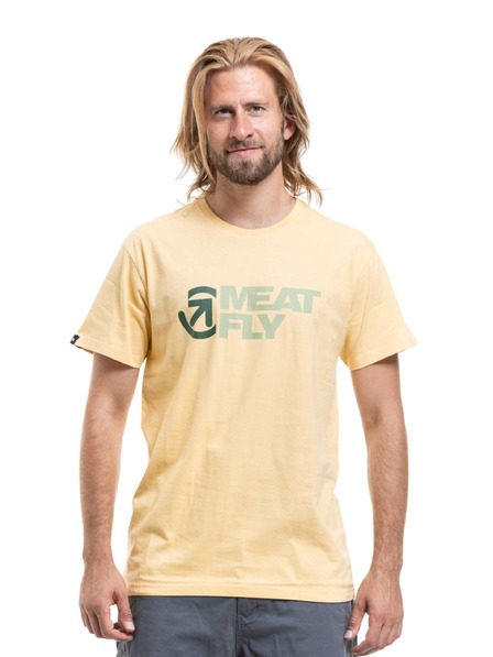 Meatfly Tricou bărbătesc Meatfly Revital Cornsilk