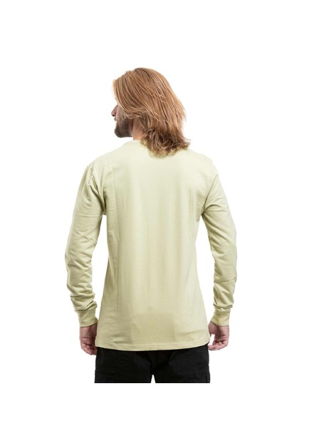 Meatfly Tricou bărbătesc cu mânecă lungă Meatfly Longex Olive Light