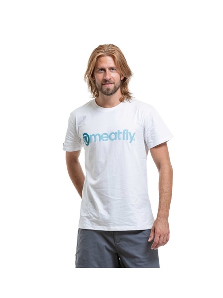 Meatfly Tricou bărbătesc Meatfly Joe White / Blue